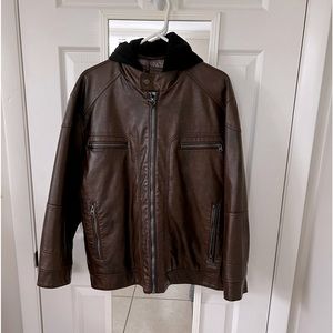 Calvin Klein faux leather jacket